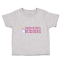 Toddler Clothes Drinking Buddies with Feeding Bottle Toddler Shirt Cotton