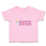 Toddler Clothes Drinking Buddies with Feeding Bottle Toddler Shirt Cotton