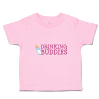 Toddler Clothes Drinking Buddies with Feeding Bottle Toddler Shirt Cotton