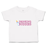 Toddler Clothes Drinking Buddies with Feeding Bottle Toddler Shirt Cotton