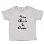 Toddler Clothes Hola Abuela & Abuelo! Toddler Shirt Baby Clothes Cotton