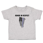 Cute Toddler Clothes Honor Respect An Police Flag Toddler Shirt Cotton