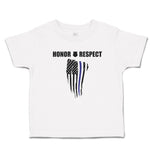 Cute Toddler Clothes Honor Respect An Police Flag Toddler Shirt Cotton