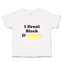 Toddler Clothes I Drool Orange & Yellow Toddler Shirt Baby Clothes Cotton