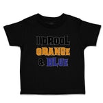 Toddler Clothes I Drool Orange & Blue Toddler Shirt Baby Clothes Cotton