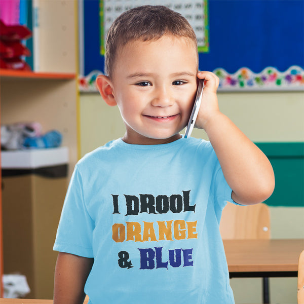 I Drool Orange & Blue