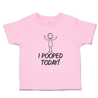 Toddler Clothes I Pooped Today! Toddler Shirt Baby Clothes Cotton