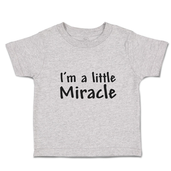 Toddler Clothes I'M A Little Miracle Toddler Shirt Baby Clothes Cotton