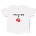 Cute Toddler Clothes I'M A Little Fighter Sport Boxing Gloves 2 Toddler Shirt