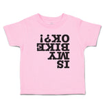 Toddler Clothes Is My Bike Ok ! Toddler Shirt Baby Clothes Cotton