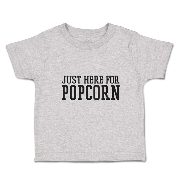 Toddler Clothes Just Here for Popcorn Toddler Shirt Baby Clothes Cotton