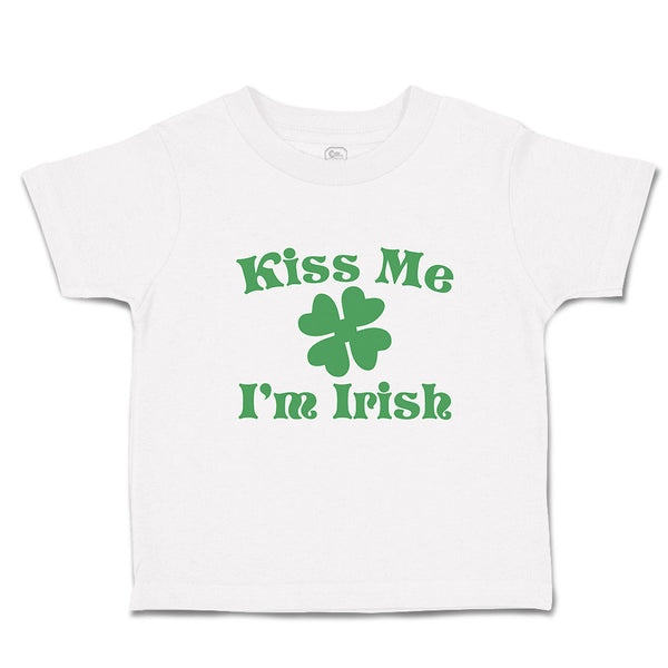 Toddler Clothes Kiss Me I'M Irish Toddler Shirt Baby Clothes Cotton