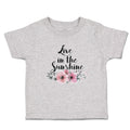 Toddler Clothes Live in The Sunshine Toddler Shirt Baby Clothes Cotton
