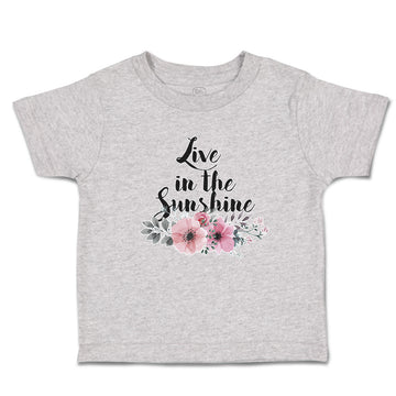 Toddler Clothes Live in The Sunshine Toddler Shirt Baby Clothes Cotton