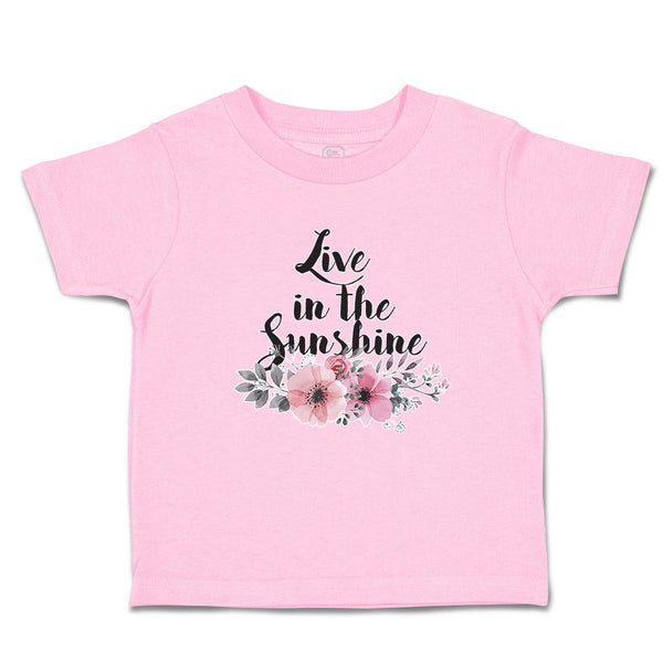 Toddler Clothes Live in The Sunshine Toddler Shirt Baby Clothes Cotton