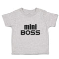 Toddler Clothes Mini Boss Toddler Shirt Baby Clothes Cotton