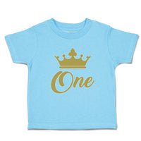 Age 1 and Number Name with Gold Crown