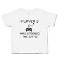 Toddler Clothes Player 3 Has Entered The Game Toddler Shirt Baby Clothes Cotton