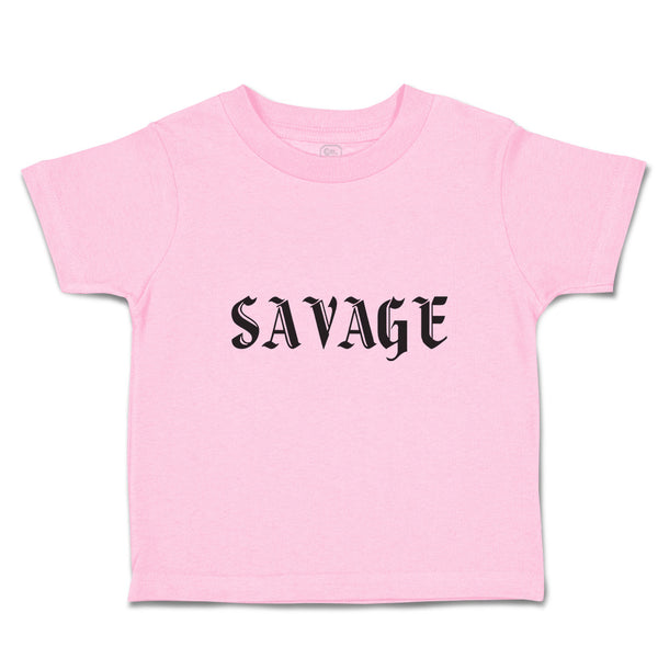 Toddler Clothes Savage Word Toddler Shirt Baby Clothes Cotton