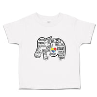 Toddler Clothes Blessed Smiling Brave Toddler Shirt Baby Clothes Cotton