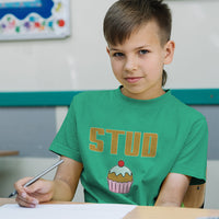 Stud with Cherry on Cupcake