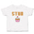Toddler Clothes Stud with Cherry on Cupcake Toddler Shirt Baby Clothes Cotton