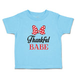 Toddler Clothes Thankull Babe with Polkat Dots Bowtie Toddler Shirt Cotton