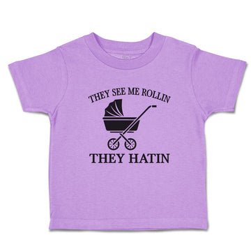 Toddler Clothes They See Me Rollin They Hatin Toddler Shirt Baby Clothes Cotton