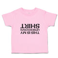Toddler Clothes This Is My Upsidedown Shirt Toddler Shirt Baby Clothes Cotton