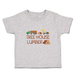 Toddler Clothes Tree-House Lumber An Vehicle with Wood Toddler Shirt Cotton