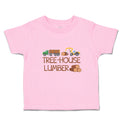 Toddler Clothes Tree-House Lumber An Vehicle with Wood Toddler Shirt Cotton