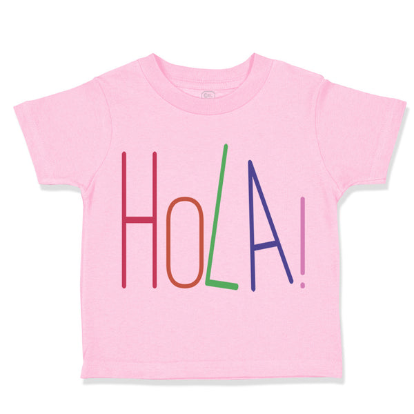 Toddler Clothes Hola! Hello Hispanic Spanish Toddler Shirt Baby Clothes Cotton