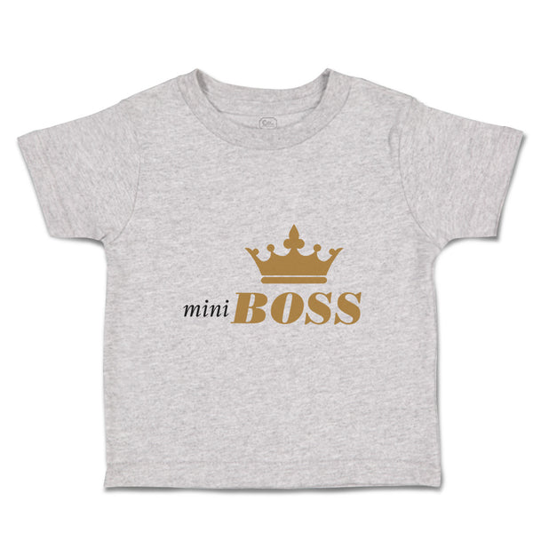 Toddler Clothes Mini Boss B Funny & Novelty Toddler Shirt Baby Clothes Cotton