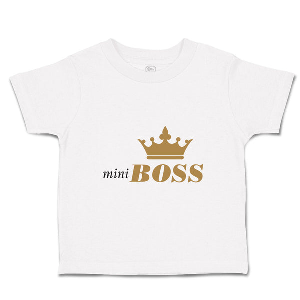 Toddler Clothes Mini Boss B Funny & Novelty Toddler Shirt Baby Clothes Cotton