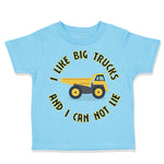Toddler Clothes I like Big Trucks and I Can Not Lie Trucks Toddler Shirt Cotton
