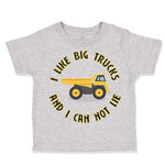 Toddler Clothes I like Big Trucks and I Can Not Lie Trucks Toddler Shirt Cotton