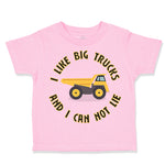 Toddler Clothes I like Big Trucks and I Can Not Lie Trucks Toddler Shirt Cotton