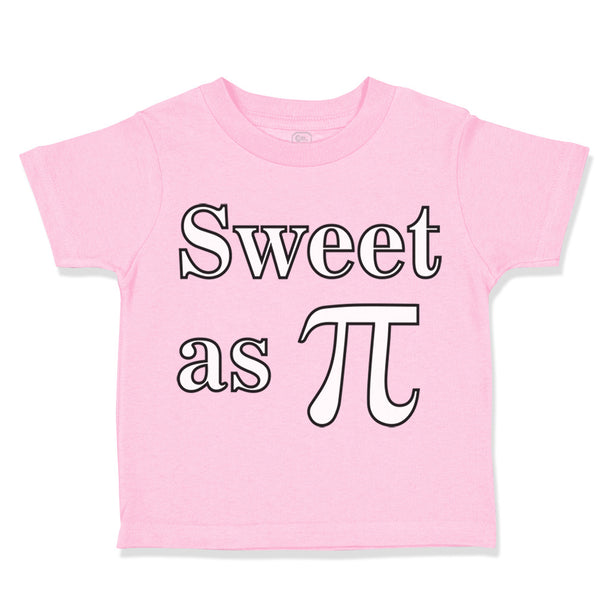 Toddler Clothes Sweet as Pi Sign Geek Nerd Toddler Shirt Baby Clothes Cotton