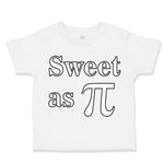 Toddler Clothes Sweet as Pi Sign Geek Nerd Toddler Shirt Baby Clothes Cotton