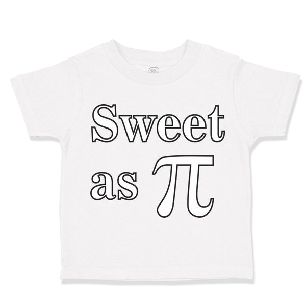 Toddler Clothes Sweet as Pi Sign Geek Nerd Toddler Shirt Baby Clothes Cotton