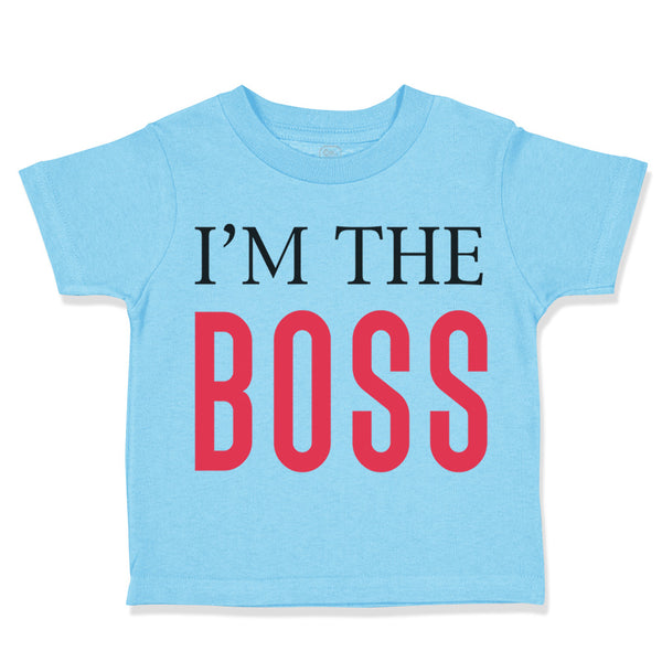 Toddler Clothes I'M The Boss Lion Funny Humor Toddler Shirt Baby Clothes Cotton