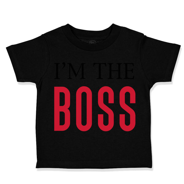 Toddler Clothes I'M The Boss Lion Funny Humor Toddler Shirt Baby Clothes Cotton