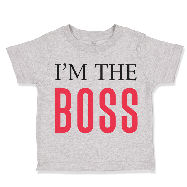 Toddler Clothes I'M The Boss Lion Funny Humor Toddler Shirt Baby Clothes Cotton