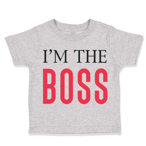 Toddler Clothes I'M The Boss Lion Funny Humor Toddler Shirt Baby Clothes Cotton