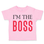 Toddler Clothes I'M The Boss Lion Funny Humor Toddler Shirt Baby Clothes Cotton