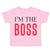 Toddler Clothes I'M The Boss Lion Funny Humor Toddler Shirt Baby Clothes Cotton