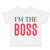 Toddler Clothes I'M The Boss Lion Funny Humor Toddler Shirt Baby Clothes Cotton