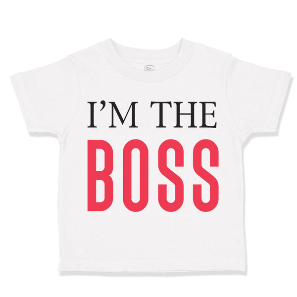 Toddler Clothes I'M The Boss Lion Funny Humor Toddler Shirt Baby Clothes Cotton