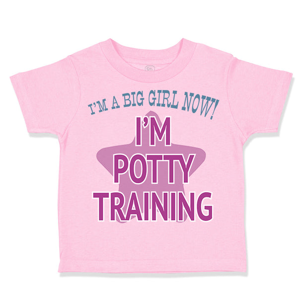 Toddler Girl Clothes I'M A Big Girl Now! I'M Potty Training Funny Humor Cotton