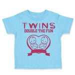 Toddler Clothes Twins Double The Fun Monkeys Funny Humor Toddler Shirt Cotton